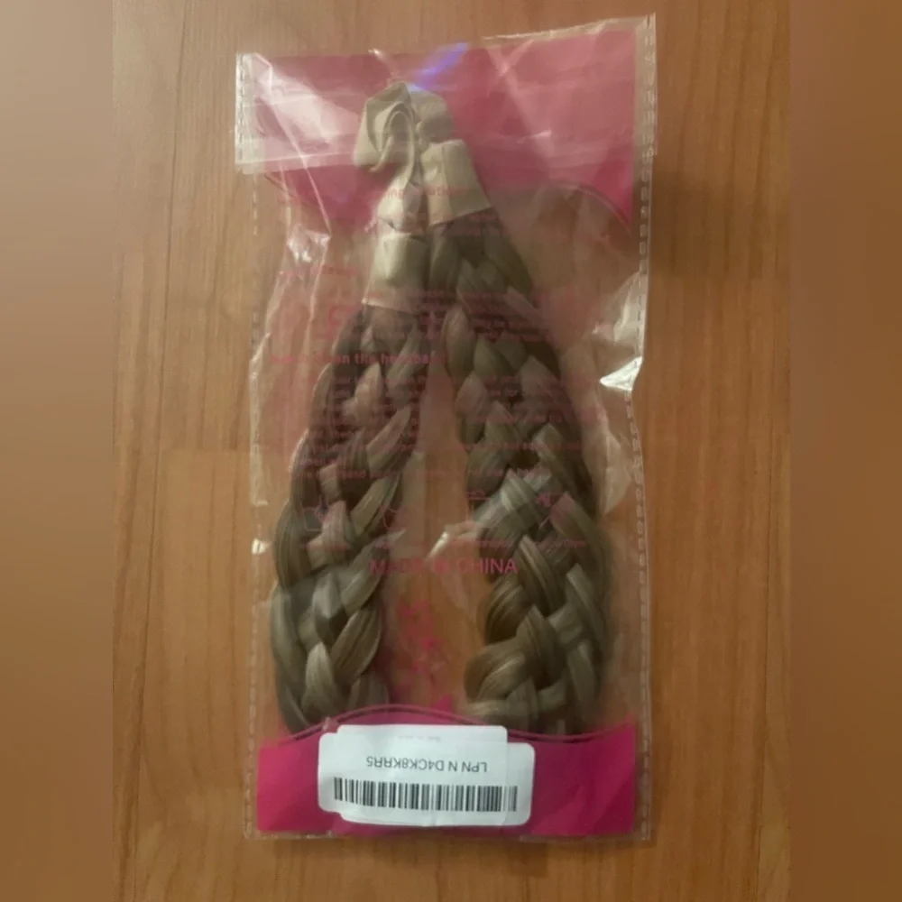 STHEJFB Braid Headband 2 3 Strands combinations Messy Wide Chunky Fluffy Elas
